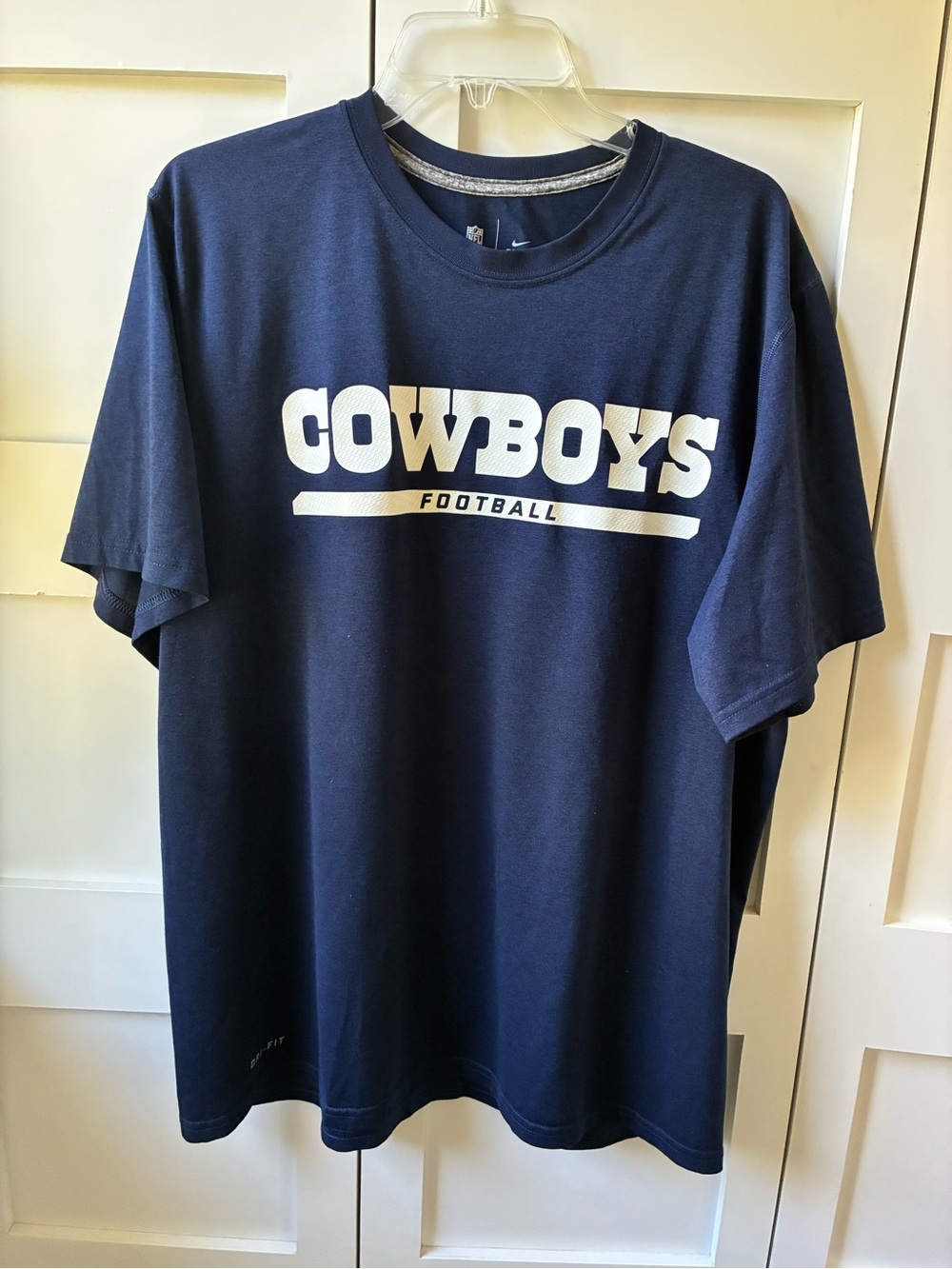 Nike Men's Navy 'Cowboys Football' Short Sleeve Tee